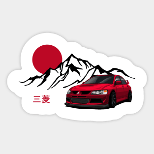 Mitsubishi EVO 7, JDM Sticker